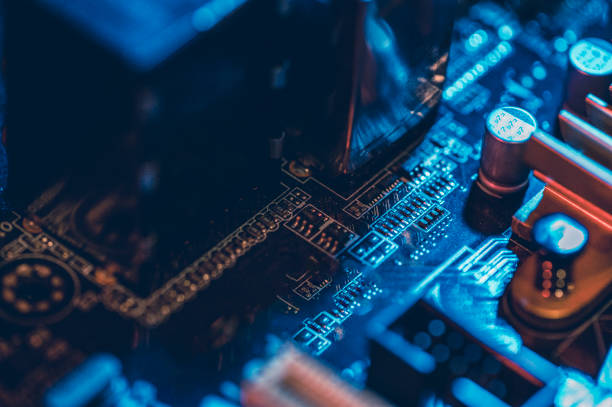 Abstract,close up of Mainboard Electronic background